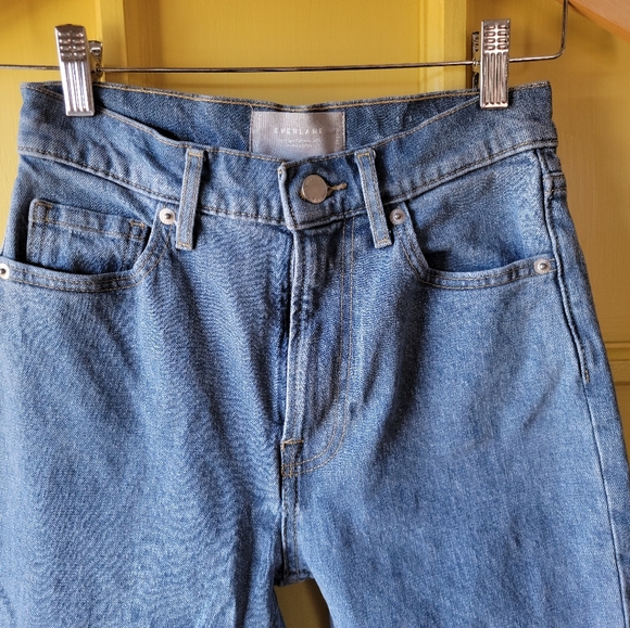 Everlane The Original Cheeky Jean Sz 24 Ankle Color Stone-Wash Sky - Picture 10 of 13